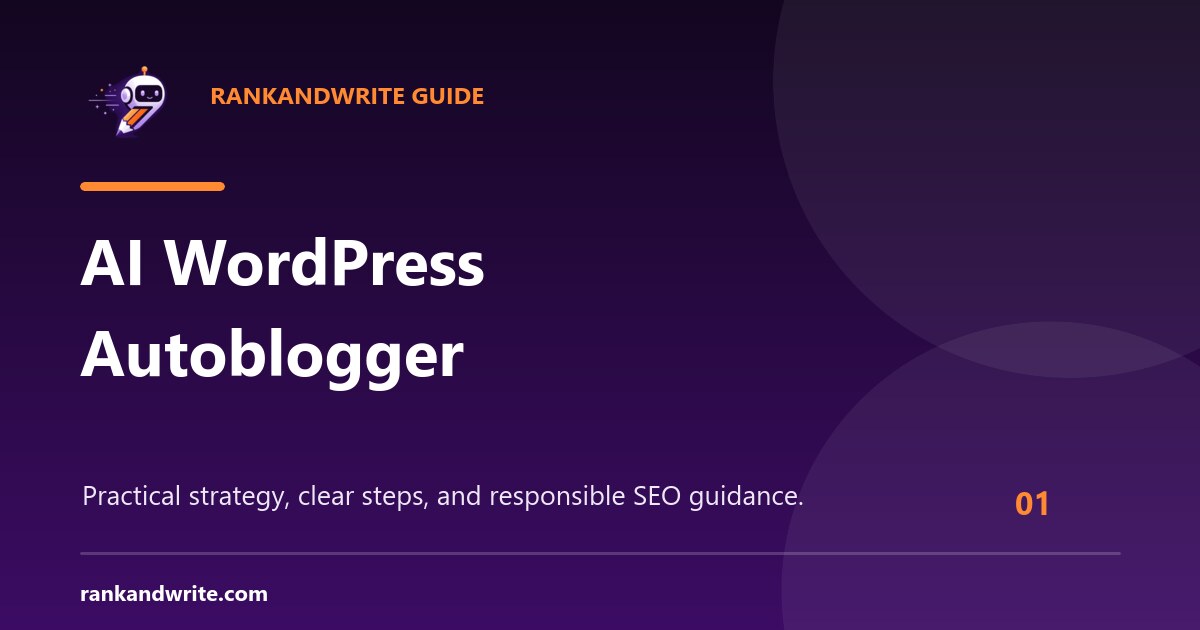 WordPress content calendar connected to an AI autoblogging workflow